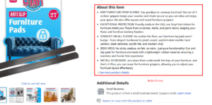 Amazon Bullet Points Optimization